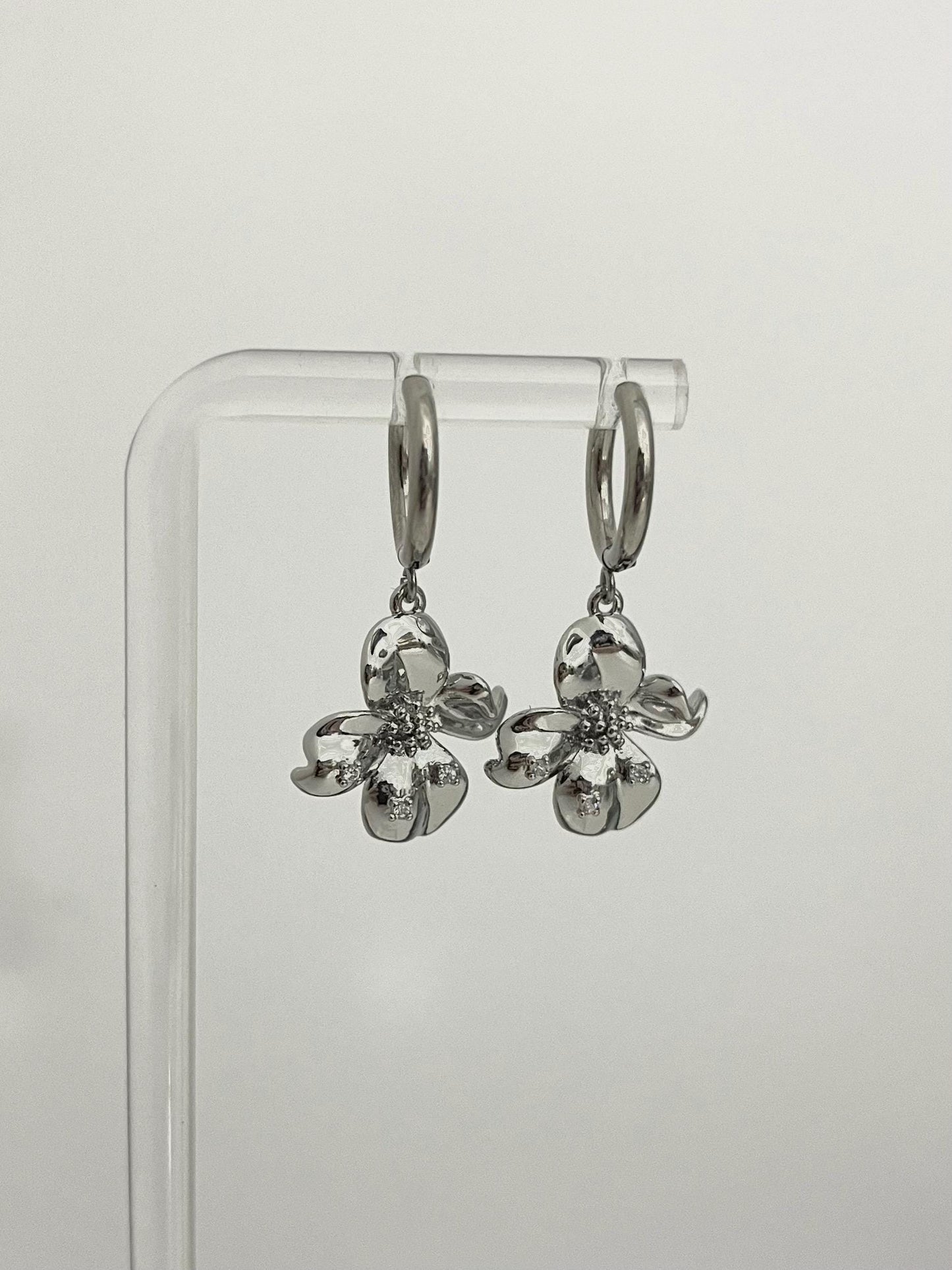 Orchid Flower Earrings