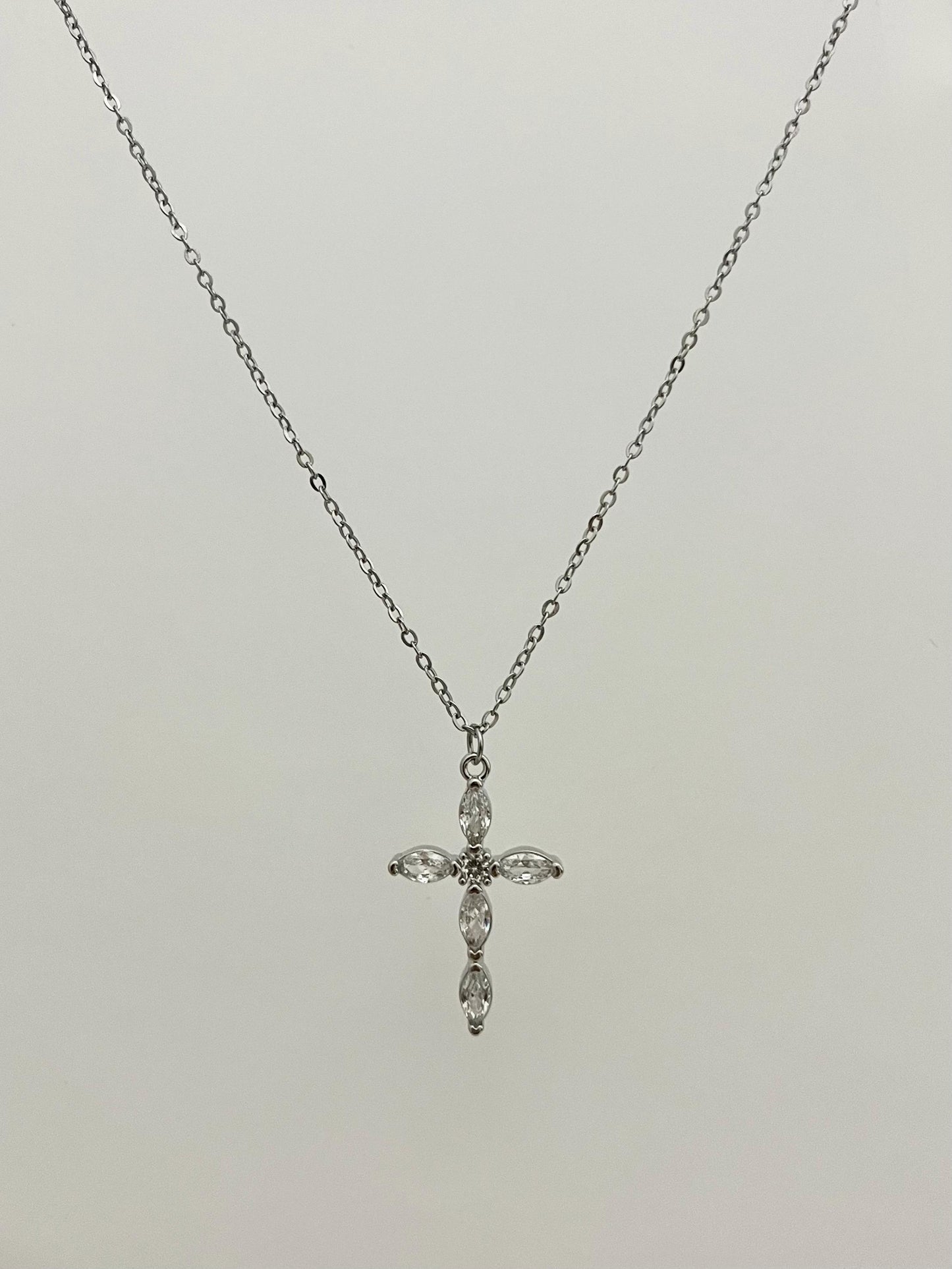 Crystal Cross Necklace