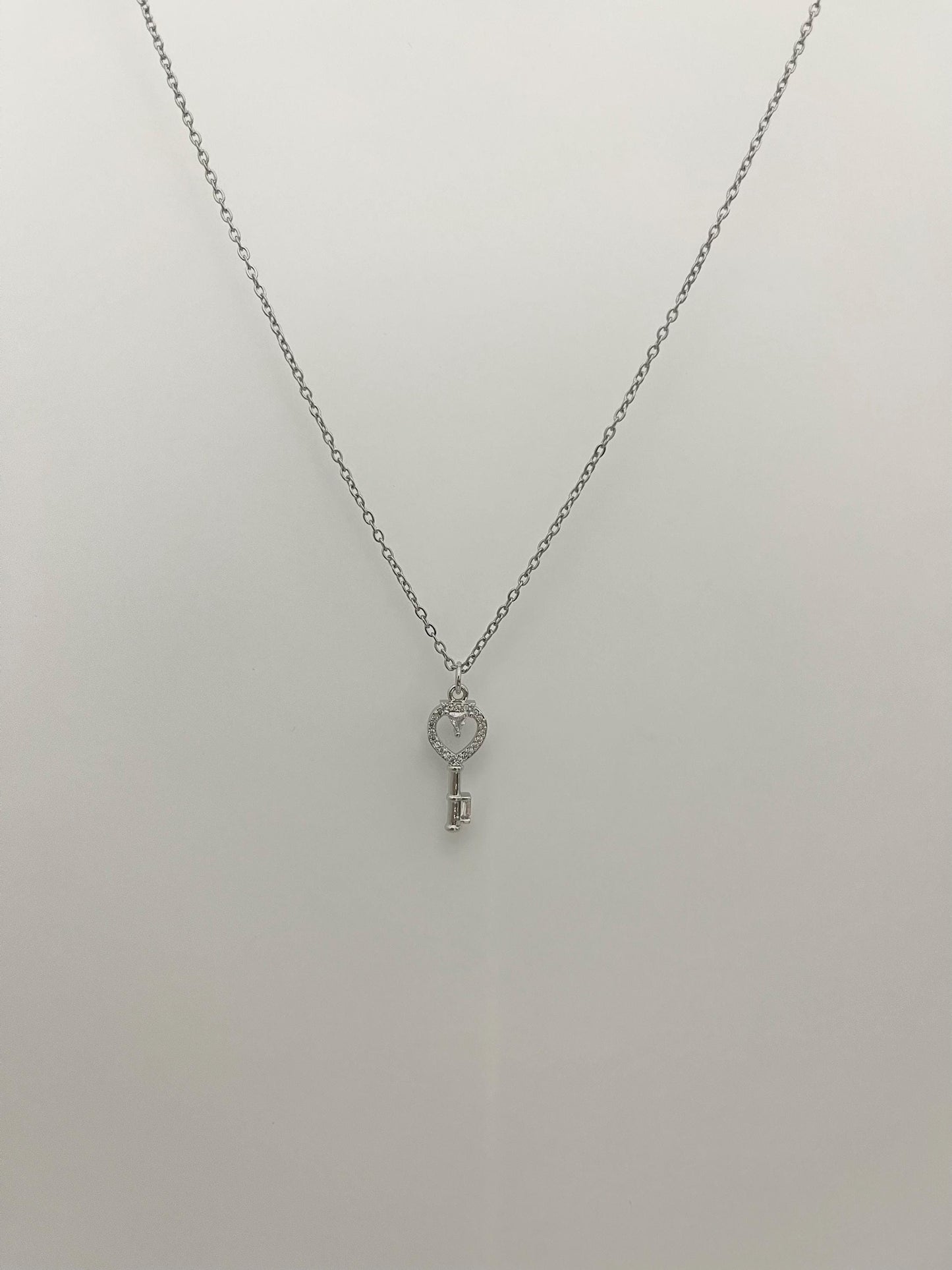 Silver Key Necklace