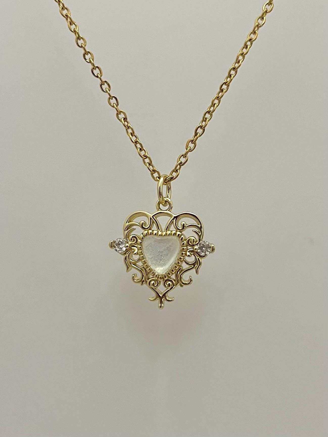 Whimsical Princess Heart Necklace