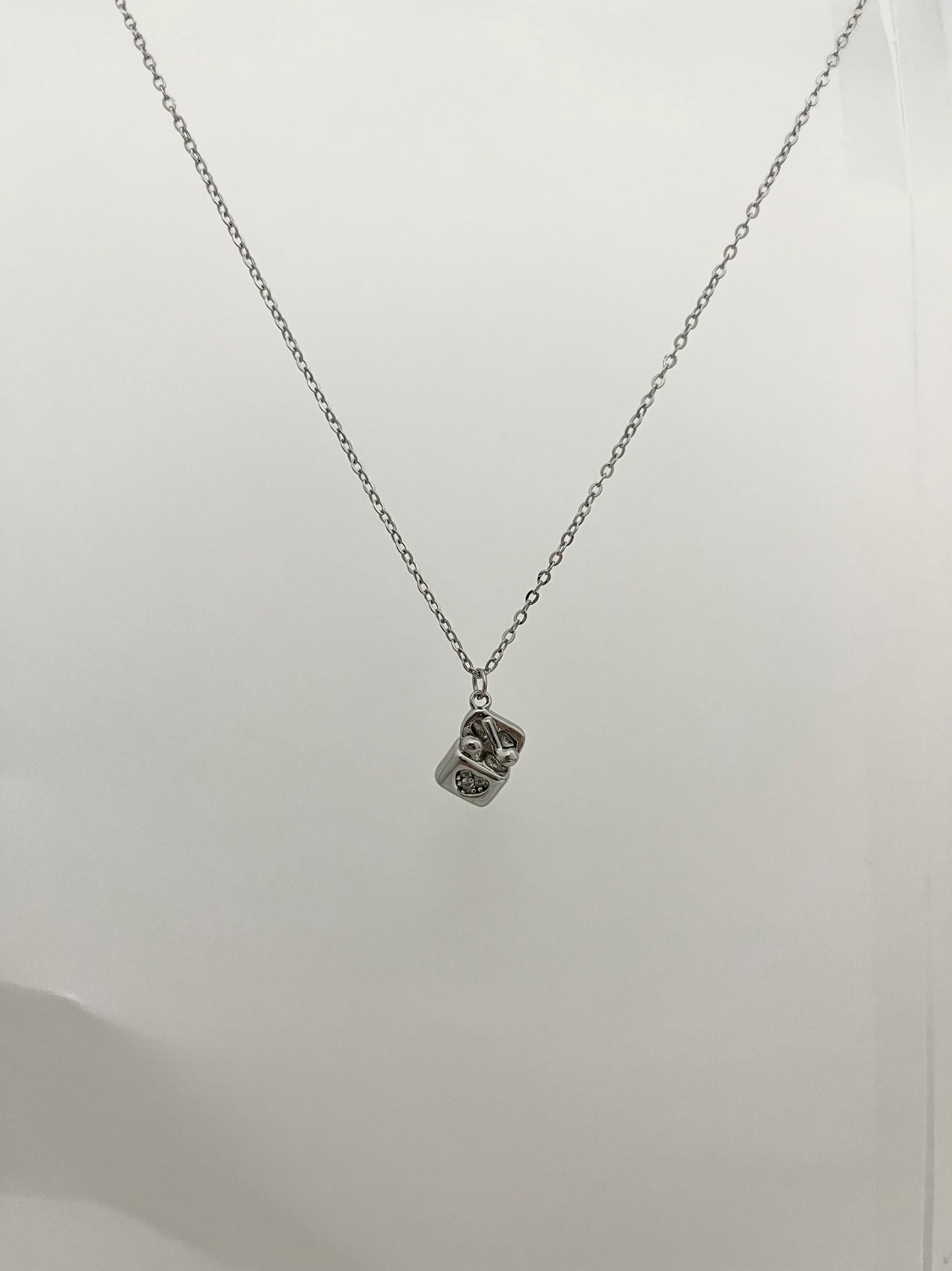 Silver Airpod Pendant Necklace