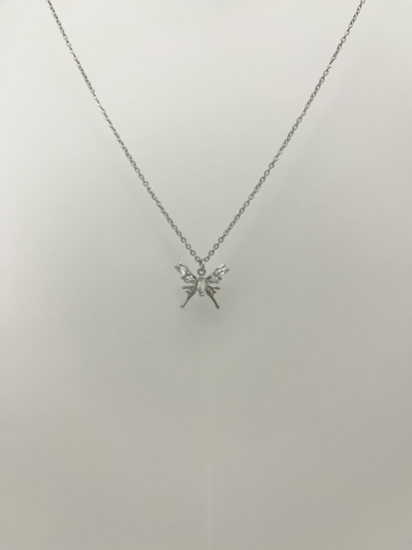 Silver Moth Necklace | Edgy Silver Jewelry