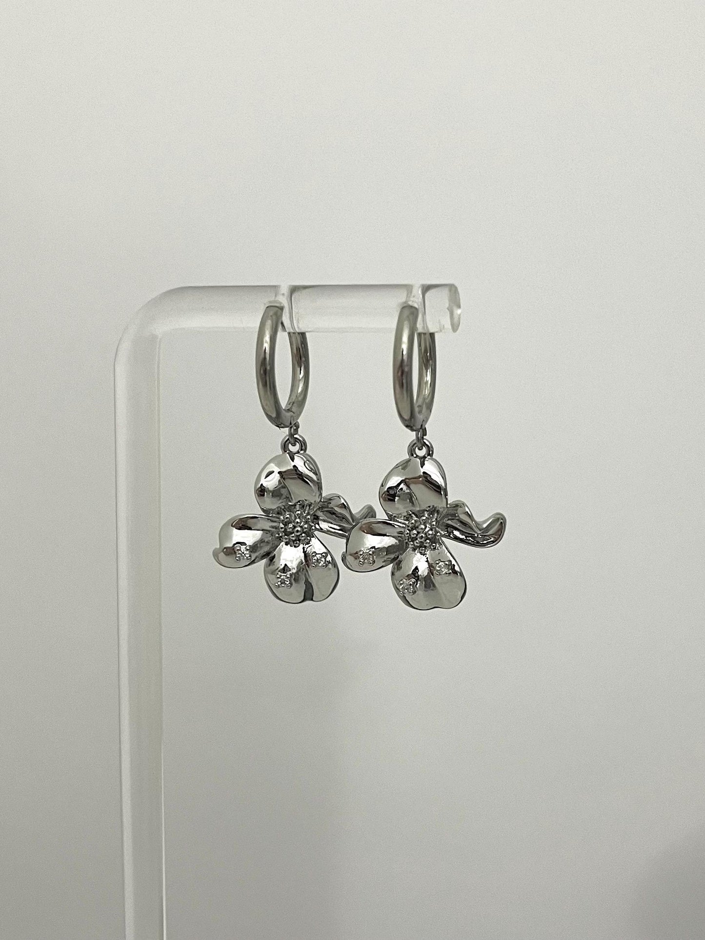 Orchid Flower Earrings