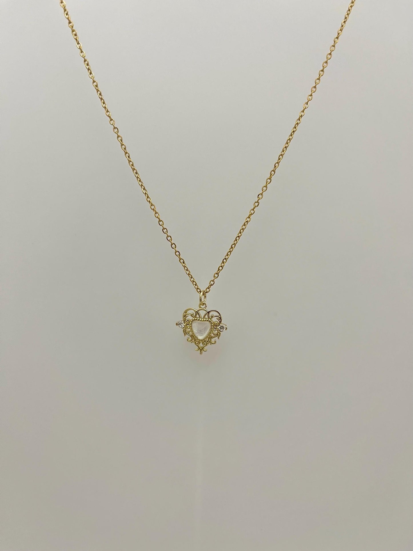 Whimsical Princess Heart Necklace