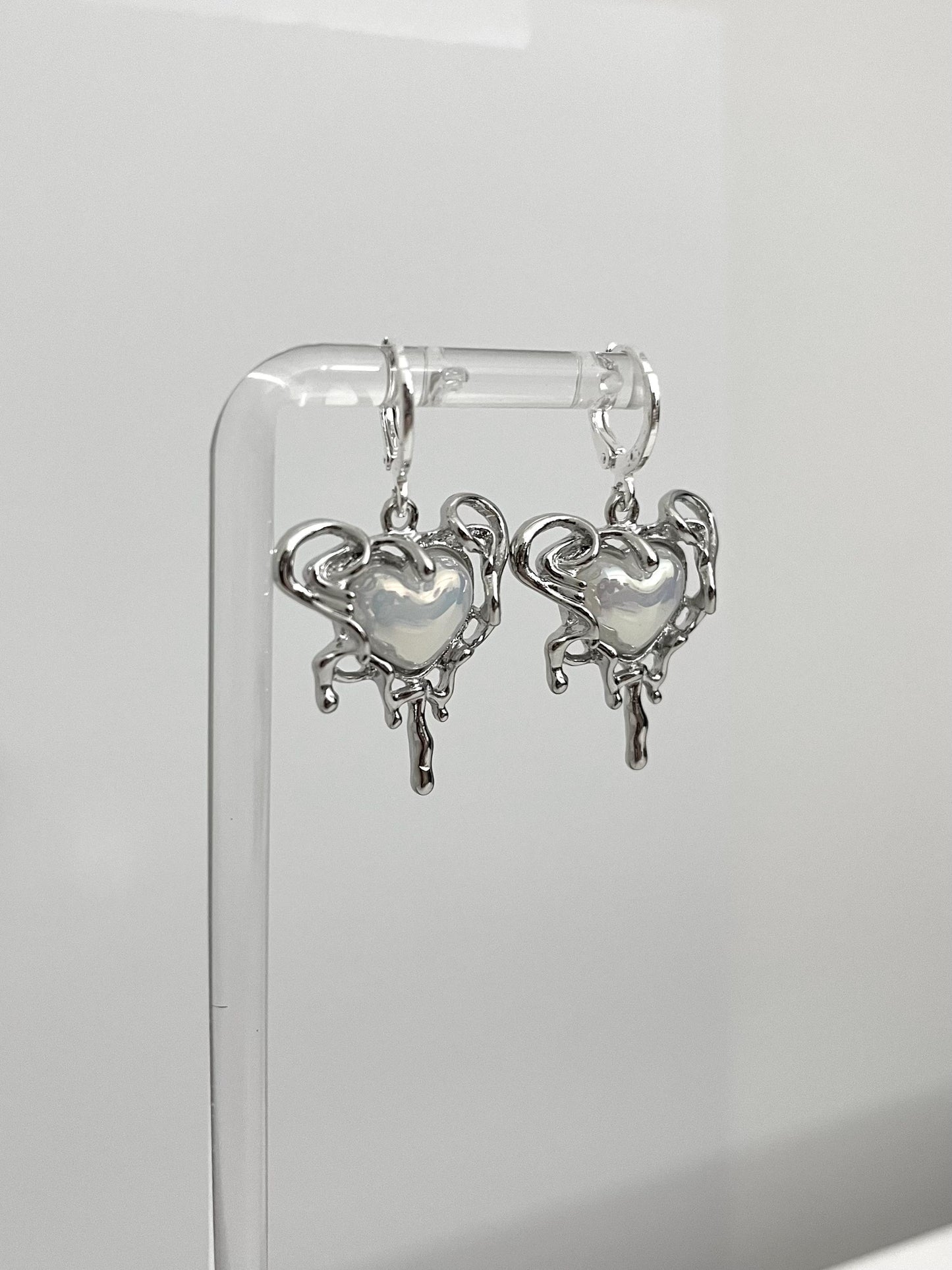 Silver Heart Earrings