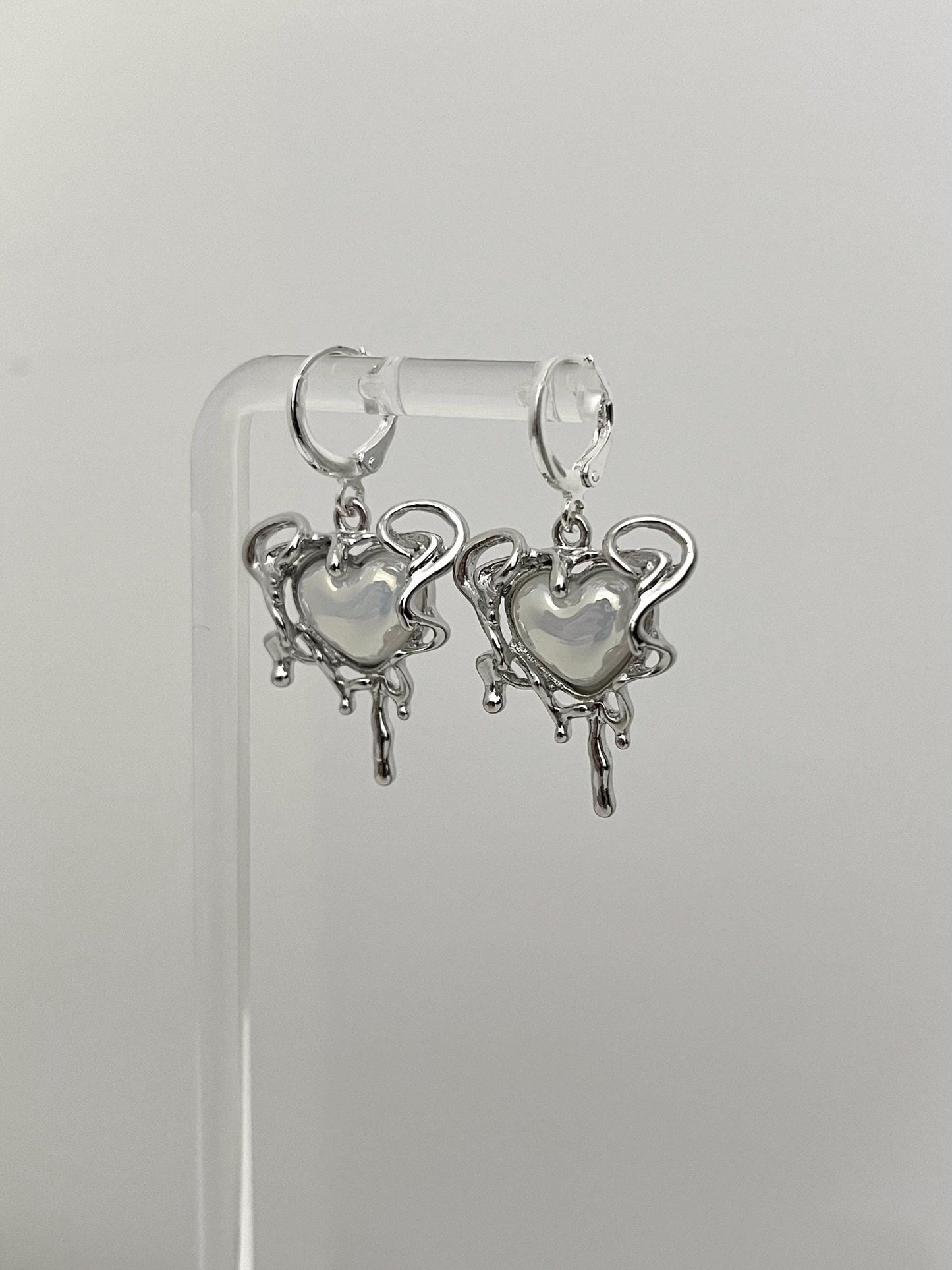 Silver Heart Earrings
