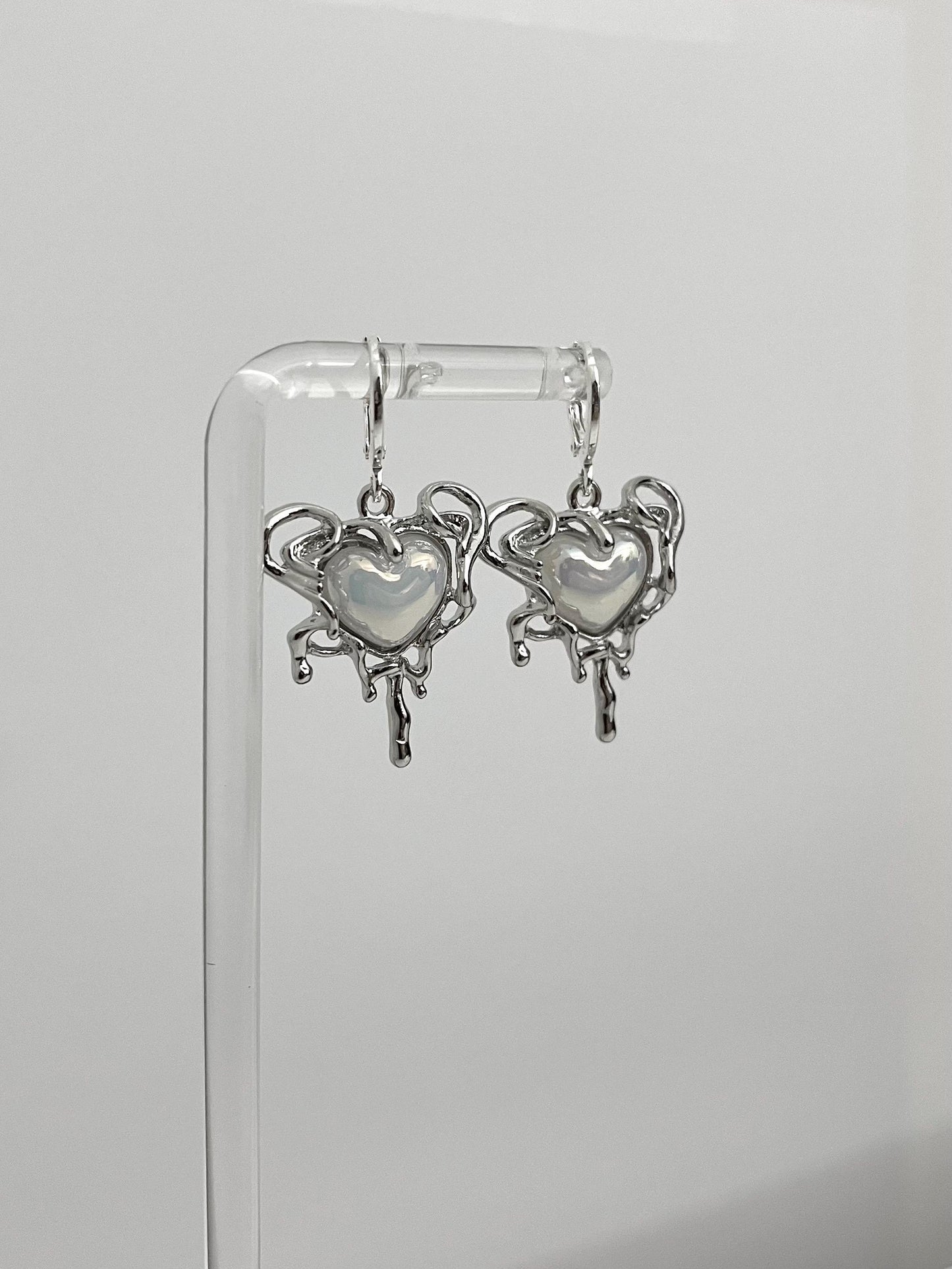 Silver Heart Earrings