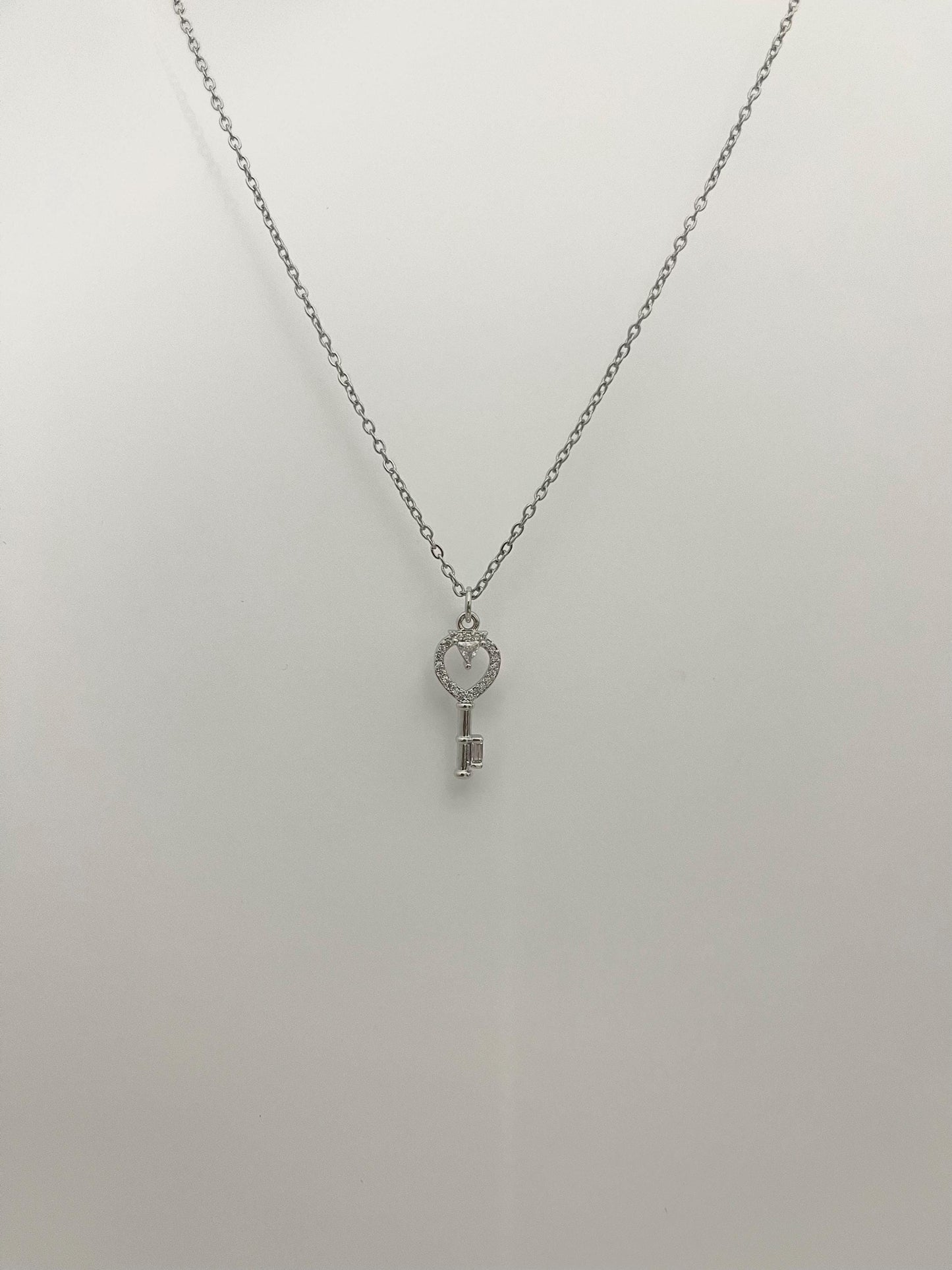 Silver Key Necklace