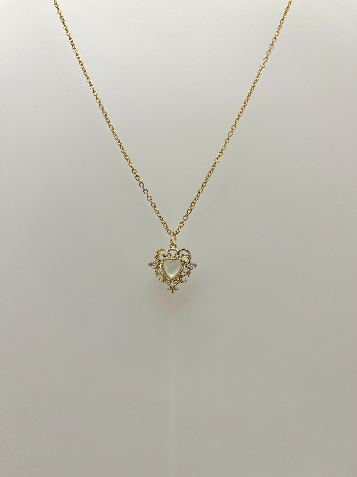 Whimsical Princess Heart Necklace