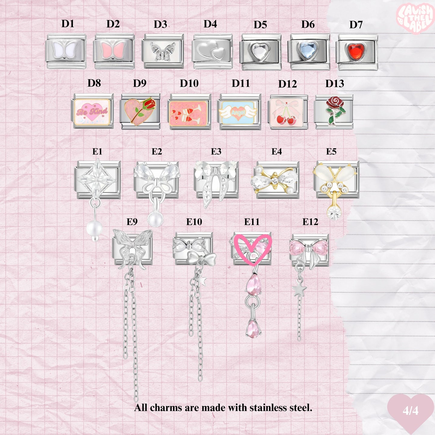Customizable Italian Charm Bracelet