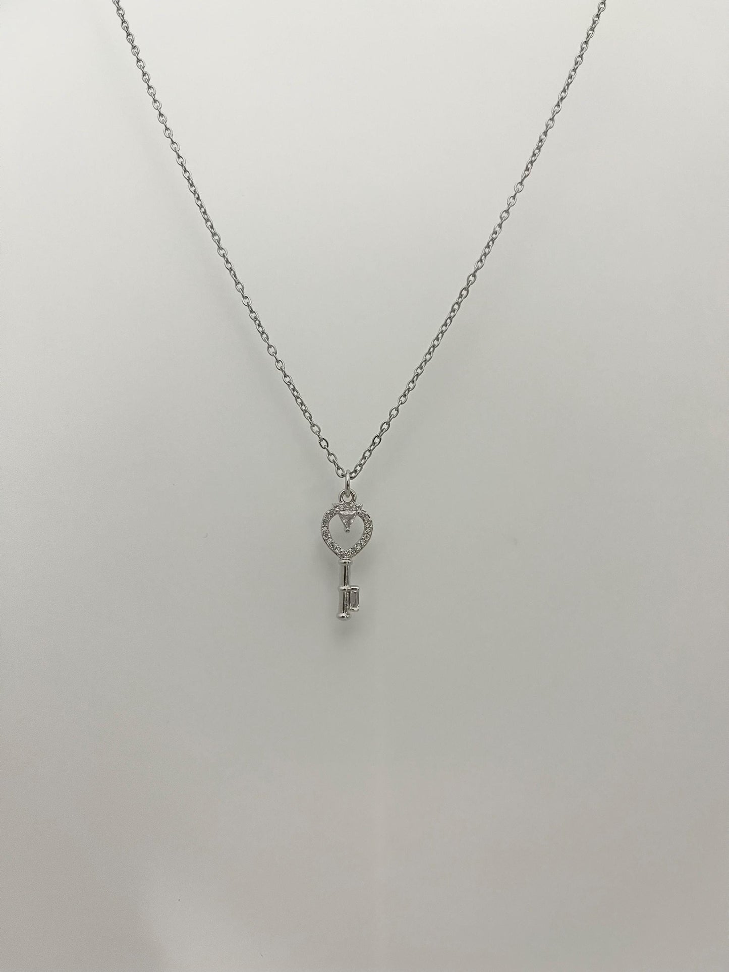 Silver Key Necklace