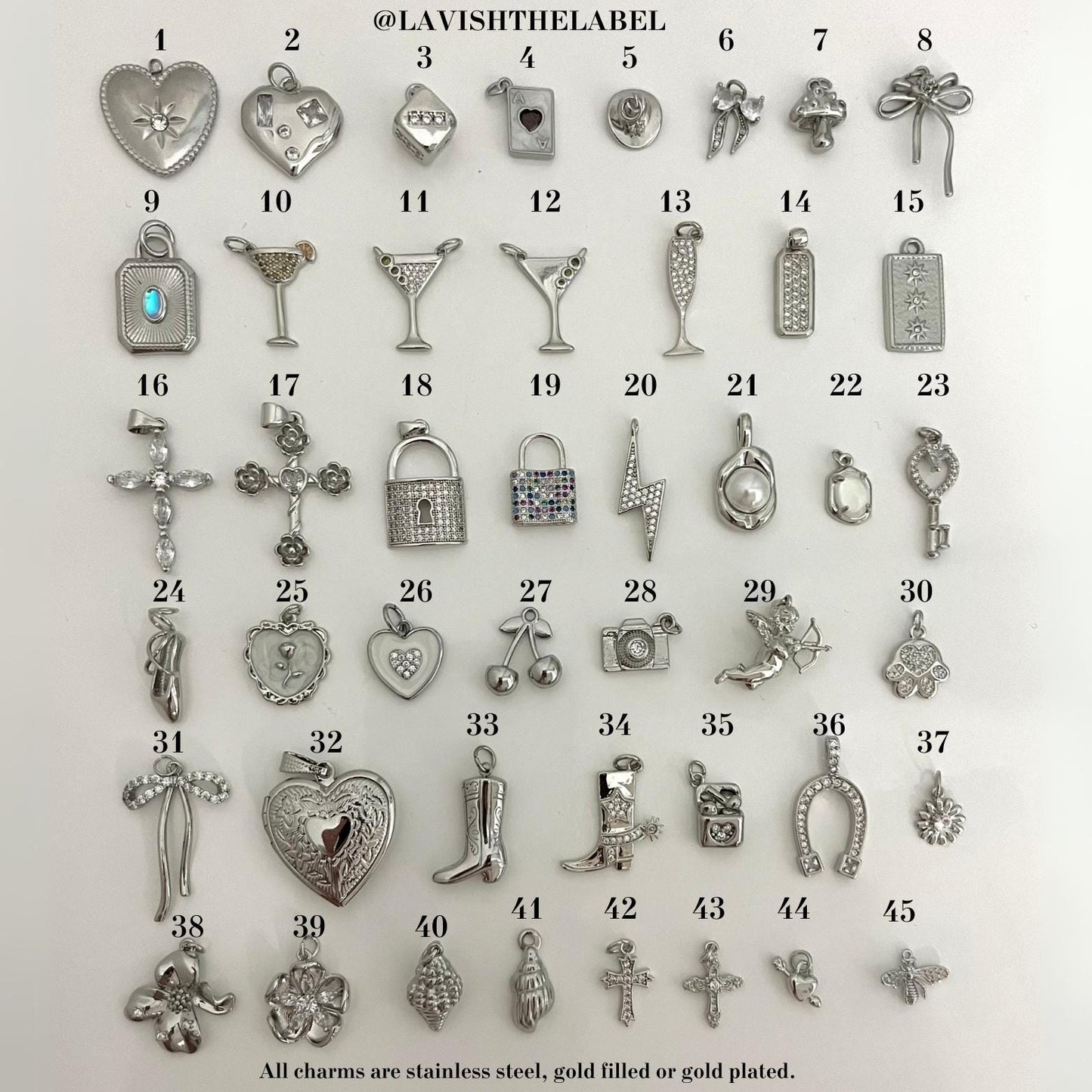 Build Your Own Custom Charm Necklace / Bracelet