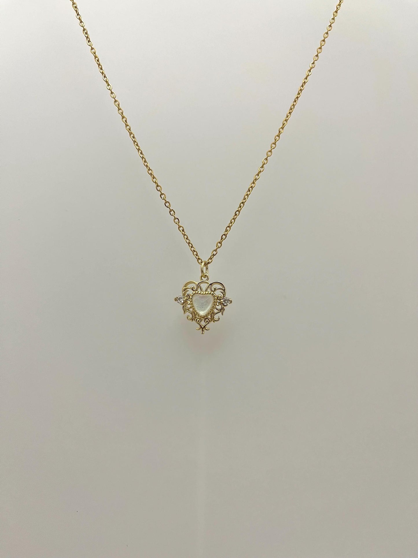 Whimsical Princess Heart Necklace