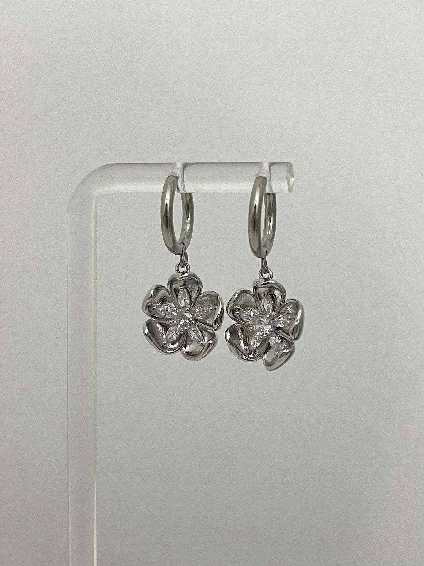 Hibiscus Flower Earrings