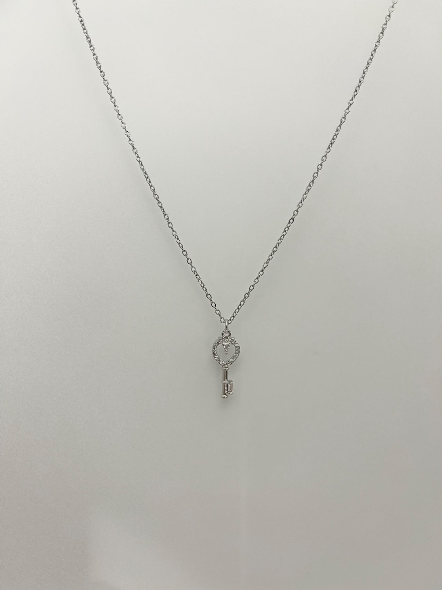 Silver Key Necklace