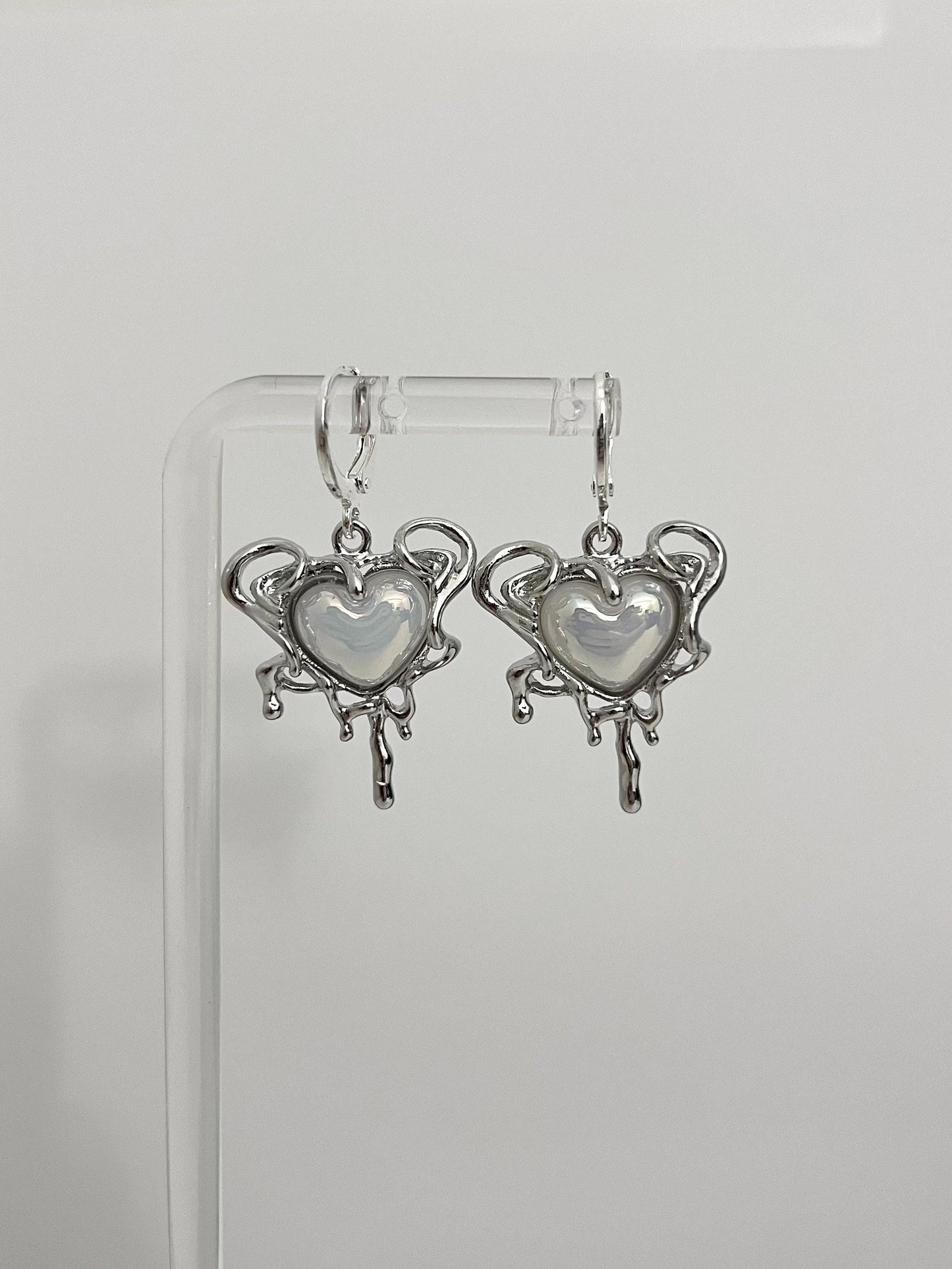 Silver Heart Earrings
