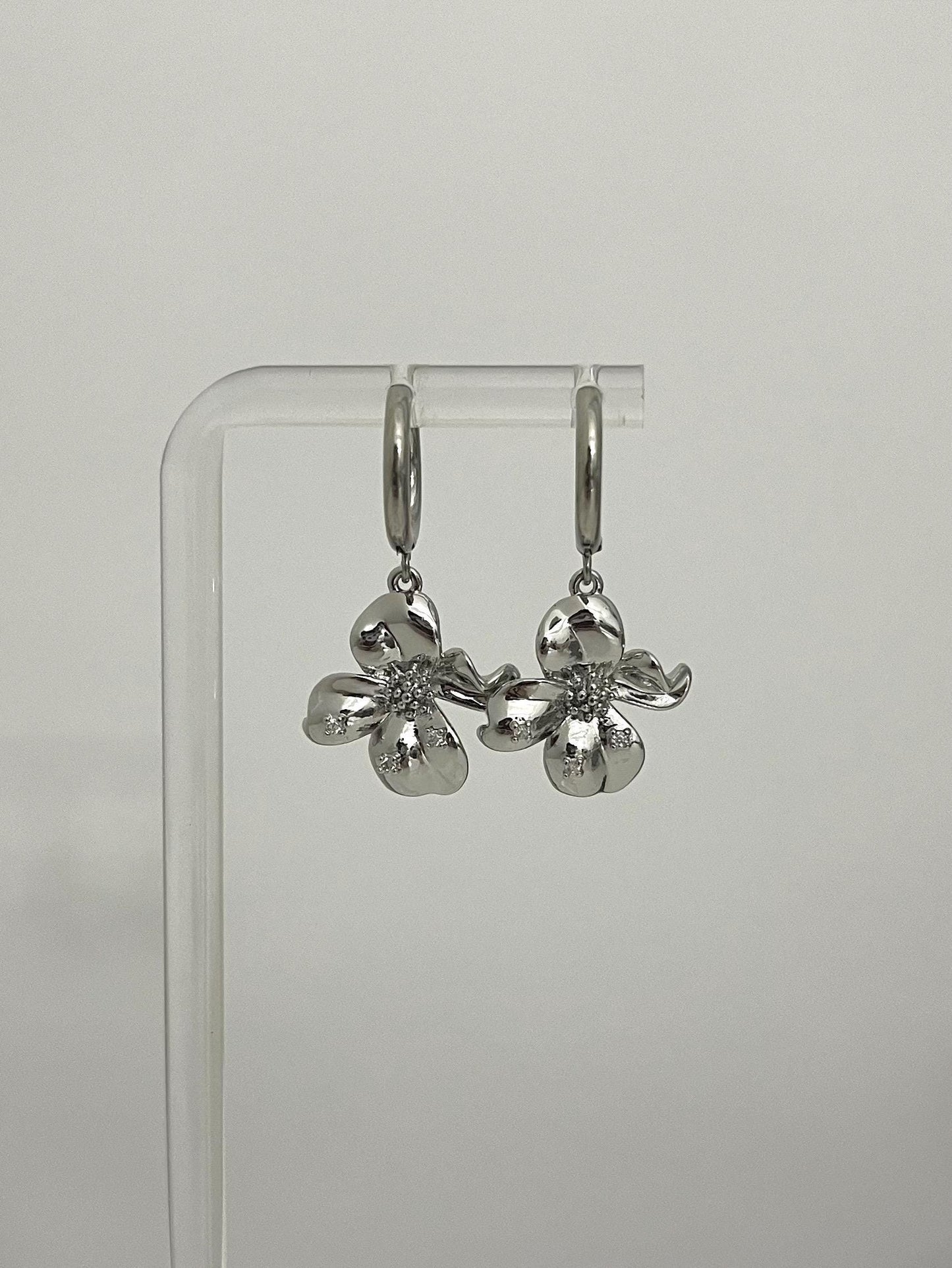 Orchid Flower Earrings