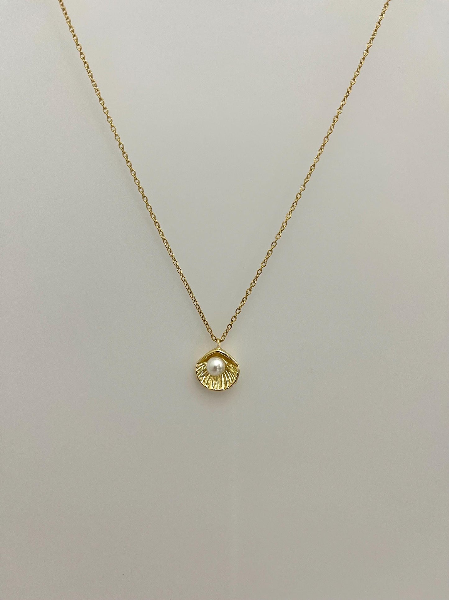 Gold Mother of Pearl Necklace