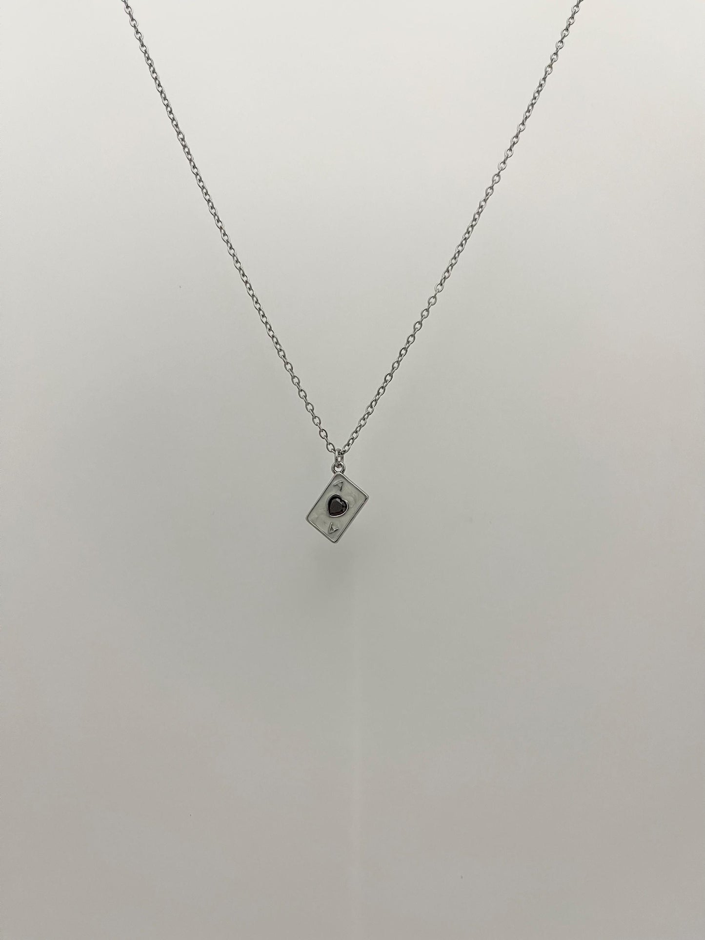 Ace of Hearts Pendant Necklace