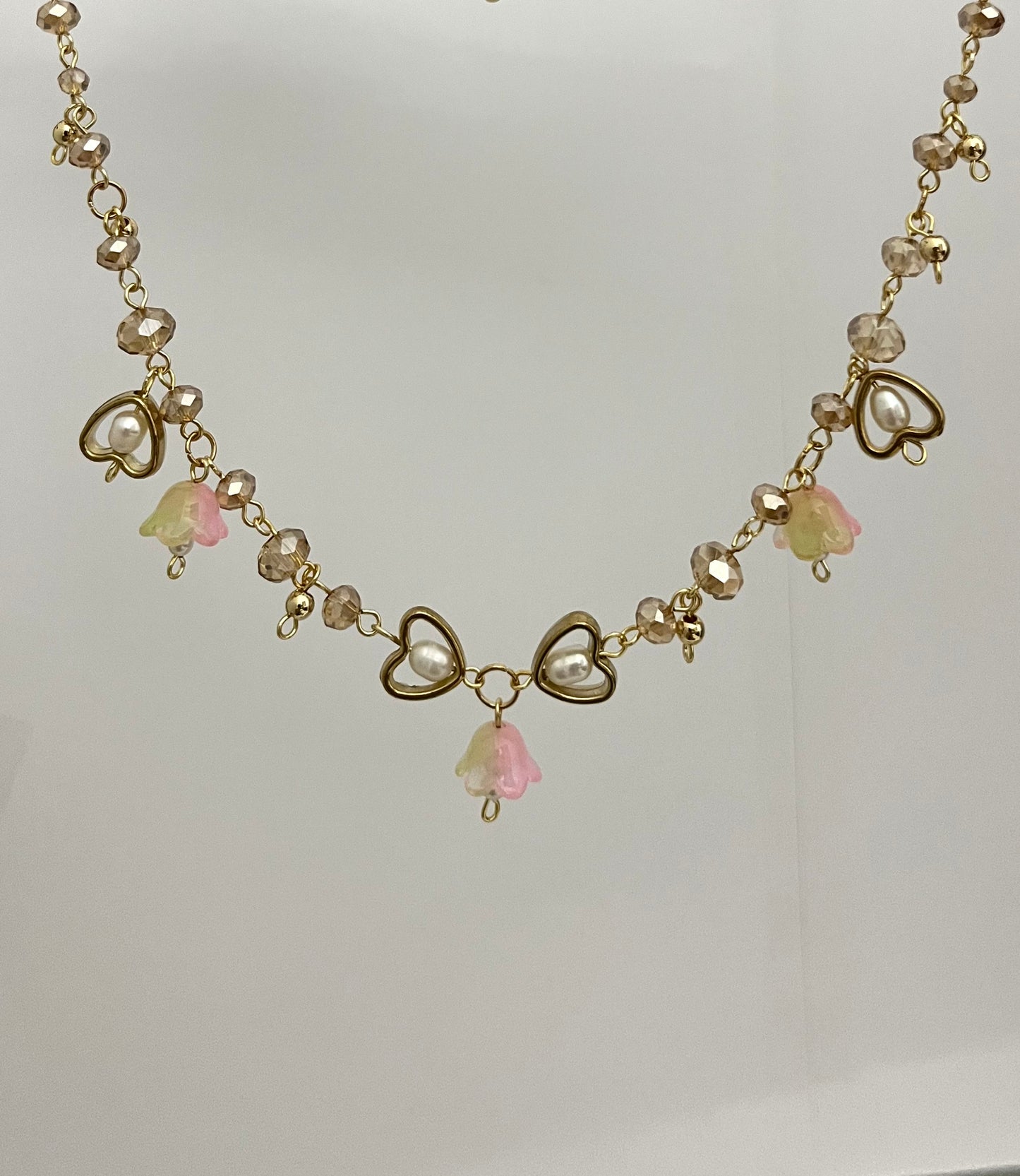 GOLD FLORAL GARDEN NECKLACE