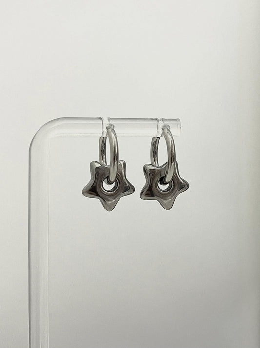 Mini Chunky Star Hoops